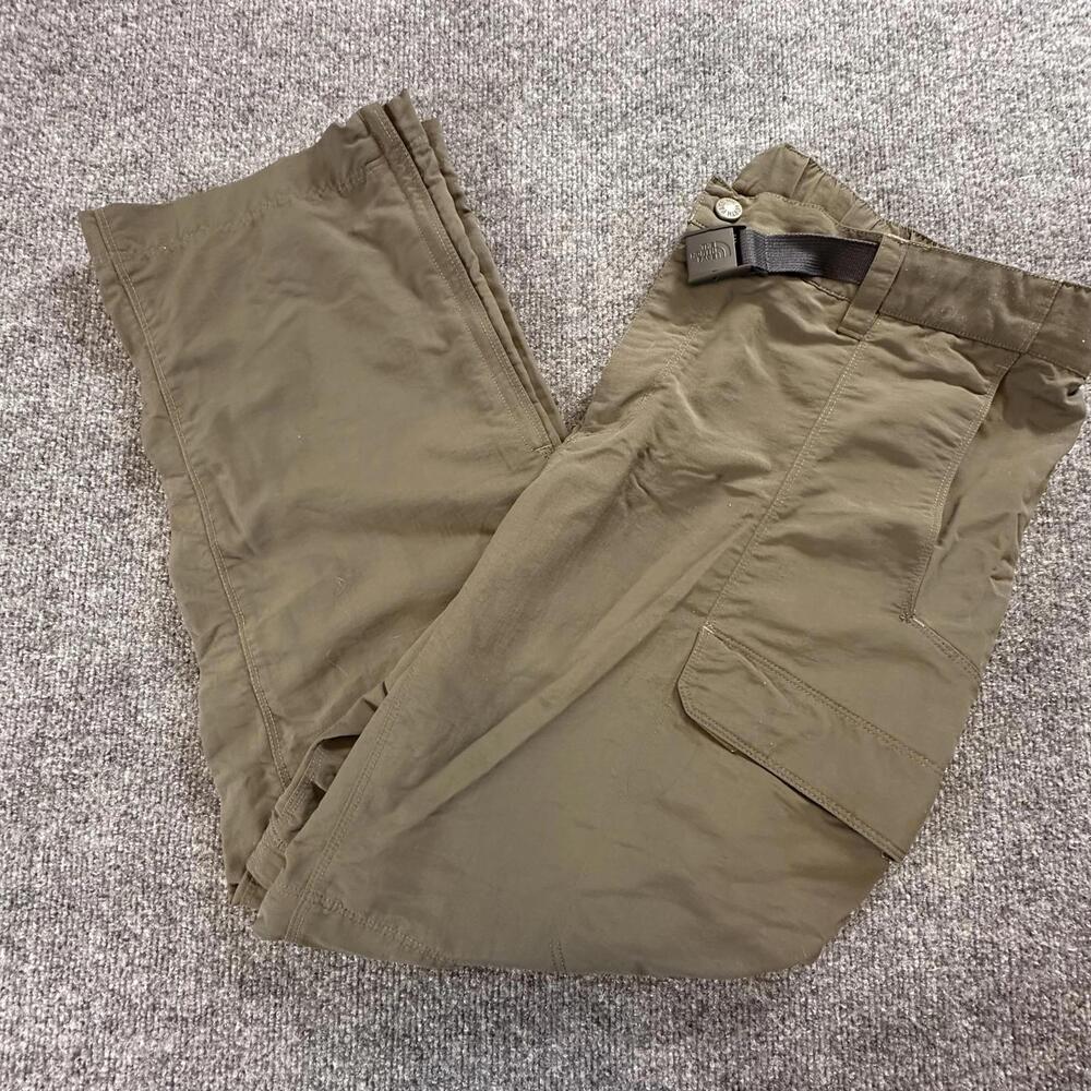 The North Face Mens Convertible Cargo Pants Shorts Olive Green Large L
